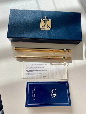 Vintage Caran d Ache Iraqi Iraq Saddam Pen full set-