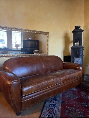 Vintage Sofa Echtleder