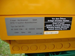 Heizkessel - Regelung, Siegermatic S 22 BE mit S 27 BE Bild 2