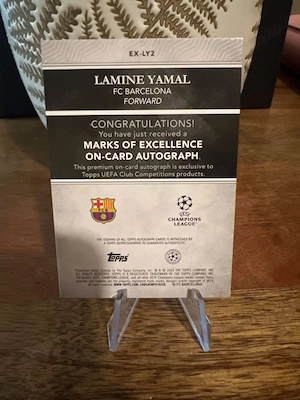 2023-24 Topps Stadium Chrome - LAMINE YAMAL - Marks of excellence ON CARD 50 Bild 2