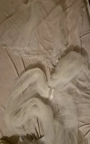 Hochzeitskleid mit 2 schleier  Bild 3