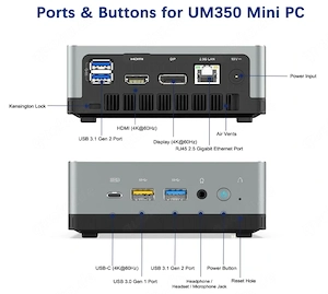Minis Forum Mini PC UM350 Bild 4