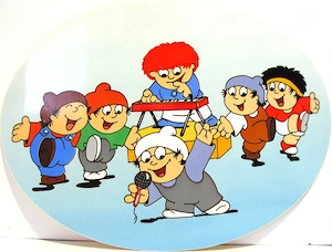 Mainzelmännchen - ZDF - Original Aufkleber   Sticker aus den 1980er Jahren