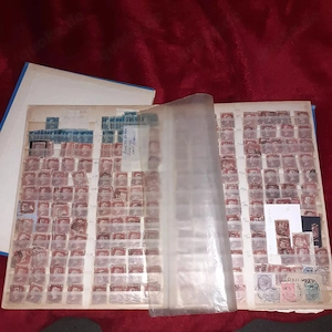 Große alte Briefmarkensammlung Pfennig Rottöne und viele weitere verschiedene Sorten selten-