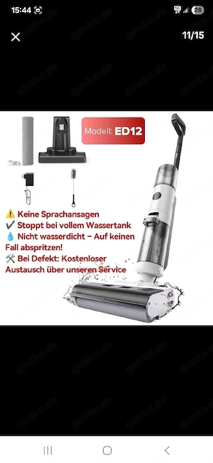 JONR ED12 Lite Nass- und Trockenstaubsauger