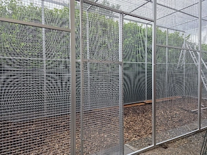 Edelstahlvoliere Papageien Voliere Vogelvoliere Käfig 