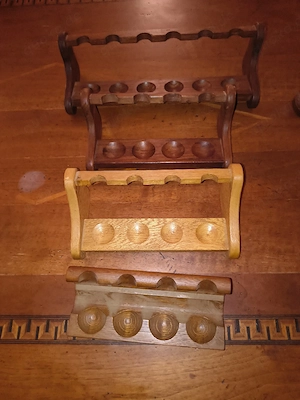 Pfeifenständer Ständer Holz Steingut 