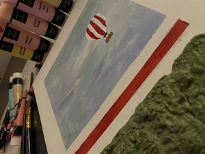Hot Air - Handmade Canvas