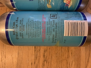 Fliegerbier Alu Bügelflaschen mit Retro Aufdruck