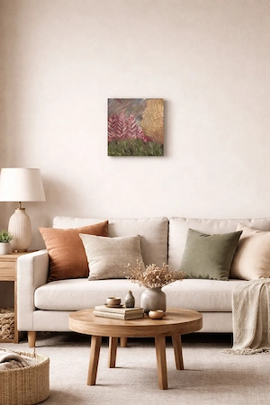 Cornfield Chase - Handmade Canvas Bild 3