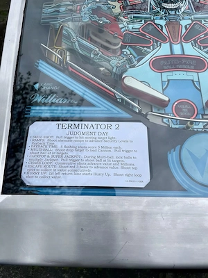 Flipper Williams Terminator 2 T2 Sehr guter Zustand Bild 4