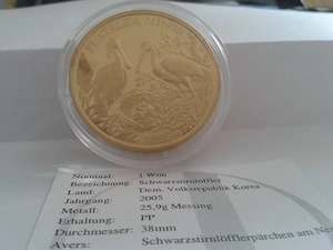 Sammlermünze   Schwarzstirnlöffler 2005