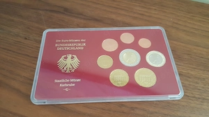 Die ersten Euro Münzen der Bundesrepublik Deutschland 2002