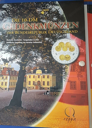 10 D-Mark Gedenkmünze - teilvergoldet