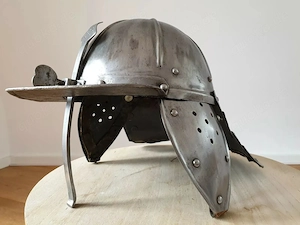 Zischägge, Lobstertailhelmet, Original 17.Jhd