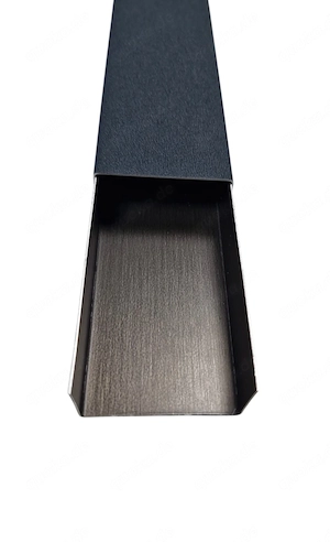 Kabelkanal 2-teilig 1m Aluminium 0,7mm, Anthrazit 40mm x 50mm x 40mm