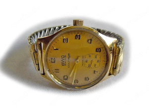 Goldene BWC Armbanduhr Bild 2