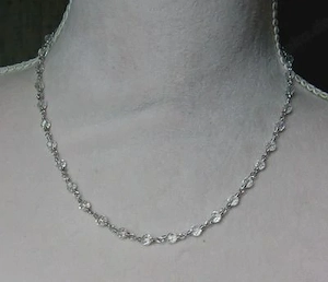 Kristallkette, 925 Silber