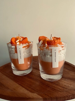 Dessert Kerze | mandarine 