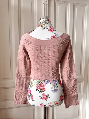 Rosa Langarm-Crop Top, neu, von Prozis  Bild 2