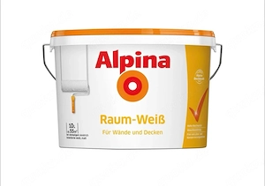 Raumfarbe Alpina 10l weiss matt