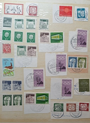 ungeordnete Briefmarken-Sammlung aus Nachlass