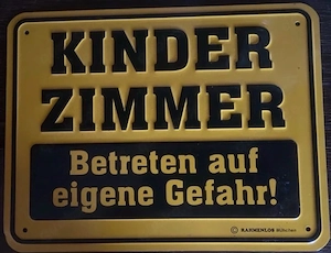 Schild Kinder Zimmer
