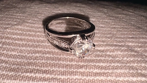 925 Ringe Zirkonia+Diamant