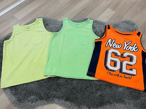 Achselshirts   3er Set  92-98  Mängel 