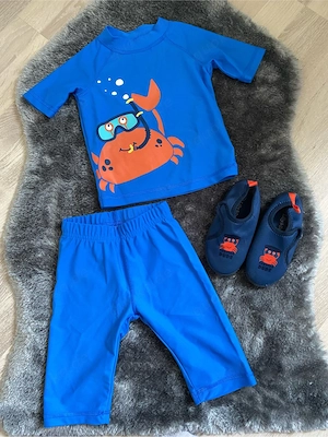 UV schwimmanzug   zweiteiler   Aqua schuhe   86-92  24