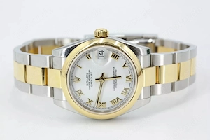 ROLEX Datejust 31 Stahl Gold 178243 Full Set aus 2006 Oyster white dial LC100