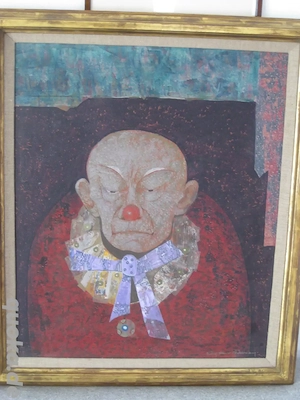 Gemälde od. Druck  Alter Clown