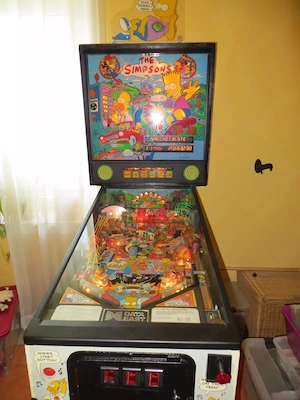 The Simpsons Flipper von Data East, Pinball Automat, von 1991, generalüberholt