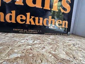 Emailschild Spratt s Hundekuchen XL top Zustand Bild 7
