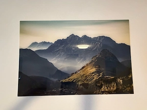 schöne wandbild mit Bergen 60x40 cm