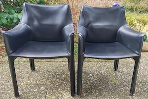 Cab 413, Cassina Armlehnen-Stühle, Verkauf nur zusammen 2 Stück für   1.480,00 