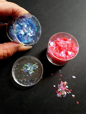 Naildesign Chamelion Flakes & Glitzer Flakes für Gel- oder Acryl Bild 2
