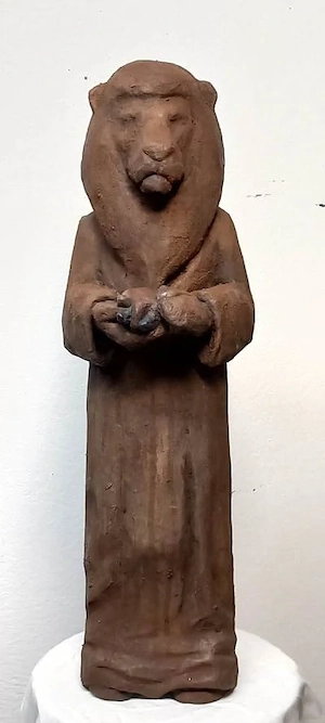 Kleinplastik    Löwe  Skulptur   Statue- Plastik