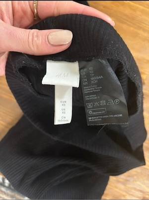 Stoffhose gerippt Schlaghose ripped flared Leggins