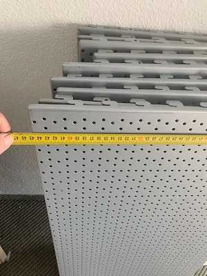 Lochwand Lochpläten Tegometall Regalsystem Zubehör.12 Stück Vorhanden