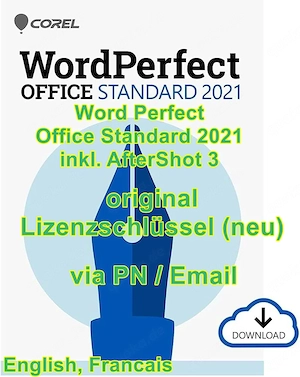 WordPerfect Office Standard 2021 - Dauerlizenz (neu, unbenutzt)