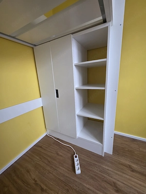 IKEA Stuva Hochbett weiß mit Schrank u. Regalen Bild 5
