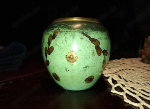 Art Deco Metallvase von Paul Haustein für WMF Ikora, 1920er