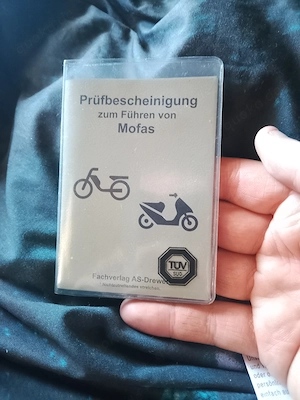 Blanko Mofa prüfbescheinigung oginale und selber ausfüllen