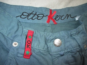 NEUw Original VINTAGE Karotten- Form Jeans- Hose "Otto Kern" Gr. 34- 36  XS- S smaragd- grün