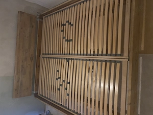 Akazien MassivHolz Bett, 180x200cm mit Lattenrost 