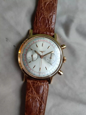 Longines 30CH ref. 7415 Chronograph Flyback Vintage Oversize Gold Extract