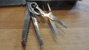 Taschenmesser Camping mit Tasche von Niehoff Unikat  Bild 2