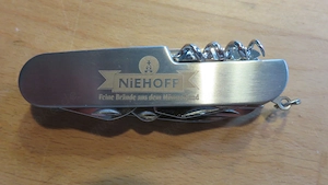 Taschenmesser Camping mit Tasche von Niehoff Unikat  Bild 3