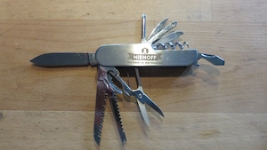 Taschenmesser Camping mit Tasche von Niehoff Unikat 